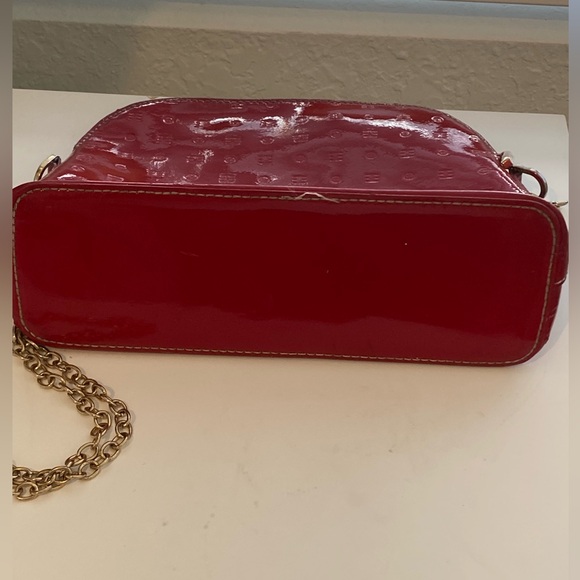 Arcadia Red and Gold Accent Handbag - Picture 7 of 11